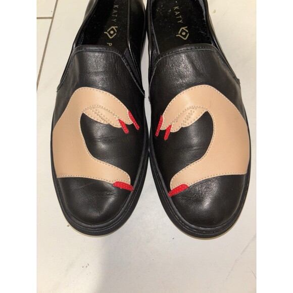 Katy Perry RARE DISCONTINUED The Heart Slip On Leather Shoes - Picture 3 of 8